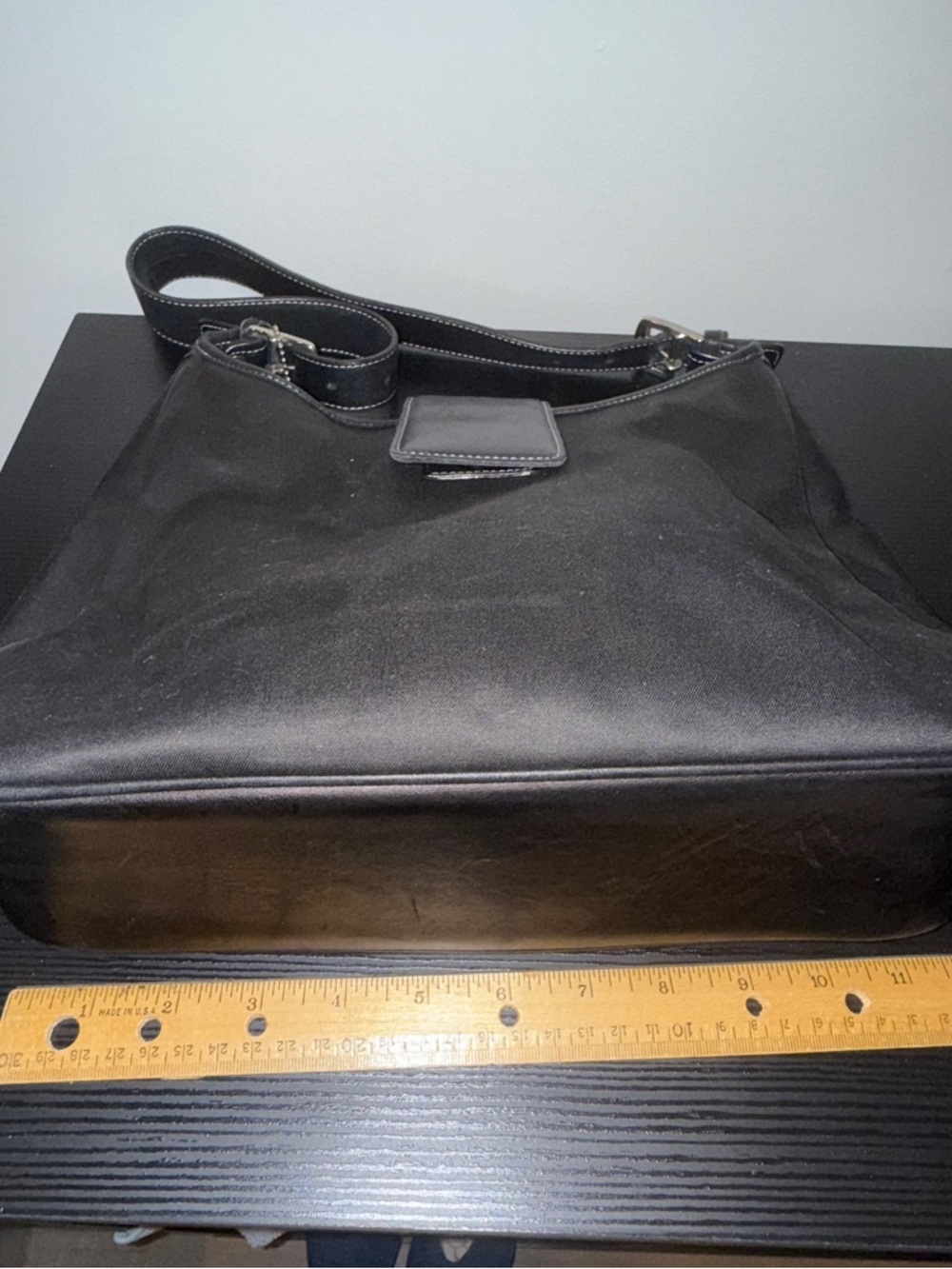 Coach Black Shoulder Bag with Leather Accent - Picture 5 of 13
